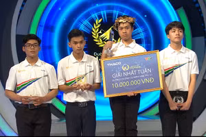 Nam sinh chuyên Nguyễn Huệ chiến thắng tại cuộc thi tuần Olympia