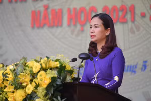 Bà Vương Hương Giang - Tân Phó Giám đốc Sở GD&ĐT Hà Nội.