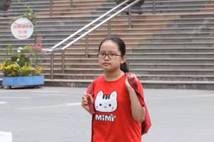 Học sinh dự thi vào lớp 6 Trường THPT chuyên Hà Nội - Amsterdam năm 2022.