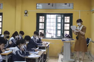 Một giờ học tại Trung tâm GDNN-GDTX huyện Hoài Đức.