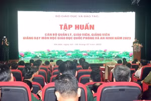 Quang cảnh lớp tập huấn.