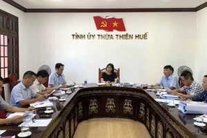 Kỳ họp thứ 34 của UBKT Tỉnh ủy Thừa Thiên - Huế. (Ảnh: Tỉnh ủy Thừa Thiên - Huế).