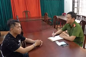 Phạm Văn Hiếu tại cơ quan Công an. (Ảnh: CACC)