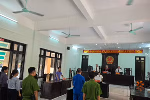 Phiên tòa xét xử sơ thẩm vụ án “Mua bán bộ phận cơ thể người”.