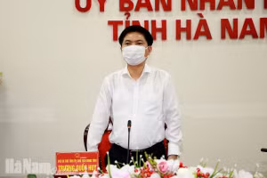 Ông Trương Quốc Huy - Chủ tịch UBND tỉnh Hà Nam - Ảnh Báo Hà Nam.