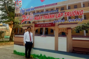 Thầy Nguyễn Văn Đằng - Hiệu trưởng Trường THPT Lê Quý Đôn.