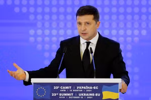 Tổng thống Ukraine Zelensky.