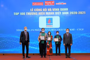 Đạm Phú Mỹ được vinh danh Top 100 Thương hiệu mạnh Việt Nam.