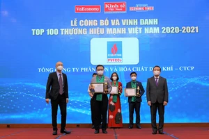 Đạm Phú Mỹ được vinh danh Top 100 Thương hiệu mạnh Việt Nam.