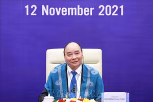 Chủ tịch nước Nguyễn Xuân Phúc tham dự hội nghị các nhà lãnh đạo kinh tế APEC lần thứ 28 được tổ chức theo hình thức trực tuyến.
