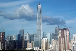 Những tòa nhà ở Thâm Quyến, Trung Quốc.