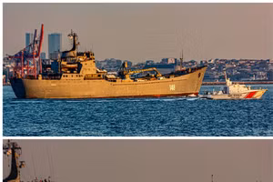 Tàu Nga chở khí tài hướng về Syria.