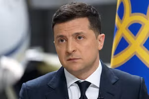 Tổng thống Ukraine Vladimir Zelensky.
