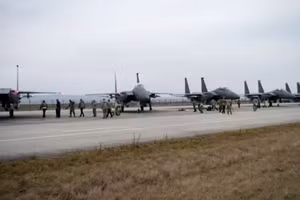 Máy bay chiến đấu F-15 của Mỹ.