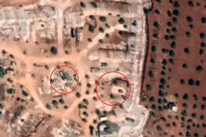 Ảnh vệ tinh thể hiện các hệ thống phòng không của Thổ Nhĩ Kỳ ở Idlib.