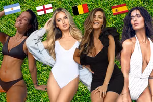 Các nàng Wags quyến rũ đọ dáng trên khán đài World Cup 2022