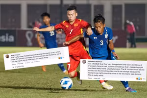 Cổ động viên Indonesia không hài lòng với kết quả U19 Việt Nam hòa Thái Lan 1-1 tối 10/7. 