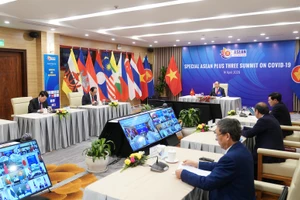 Một phiên họp trực tuyến của Asean + 3 