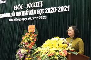 Thứ trưởng Ngô Thị Minh phát biểu kết luận Hội nghị.