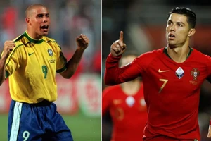 Ronaldo de Lima và Cristiano Ronaldo- hai tượng đại của bóng đá thế giới.