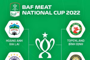 Lịch thi đấu vòng bán kết Cúp quốc gia 2022.