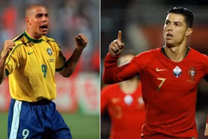 Ronaldo de Lima và Cristiano Ronaldo- hai tượng đại của bóng đá thế giới.