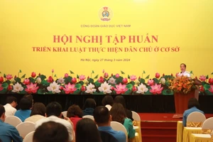 Quang cảnh hội nghị tập huấn.