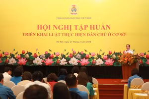 Quang cảnh hội nghị tập huấn.