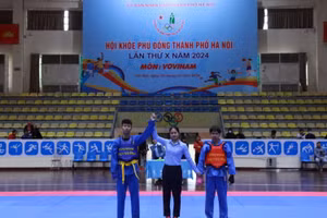 Học sinh Hà Nội sôi nổi tranh tài Vovinam Hội khỏe Phù Đổng.