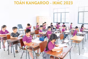 Kỳ thi Tư duy Toán học và Toán quốc tế Kangaroo thu hút đông đảo học sinh tham gia.