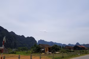 Khu vực nơi xảy ra vụ tai nạn do sấm sét vào chiều 9/9 vừa qua.