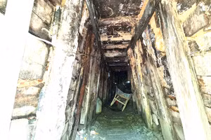 Một hầm khai thác vàng tại huyện Đắk GLong (ảnh: CTV).