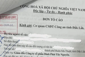 Đơn tố cáo của người dân.