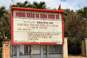 Phòng khám đa khoa Buôn Hồ nơi cụ Hùng tử vong.