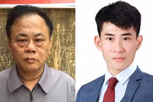 Hai bố con Nguyễn Văn Hoàn và Nguyễn Vũ Hiệp