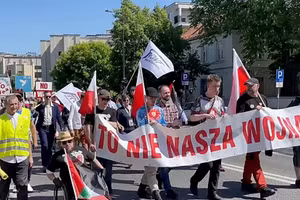Hàng trăm người Ba Lan biểu tình phản đối viện trợ Ukraine, ngày 1/5/2024