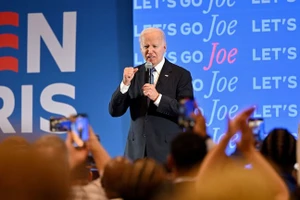 Tổng thống Mỹ Joe Biden trong buổi tranh luận, ngày 27/6/2024