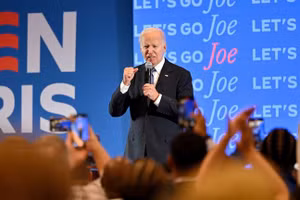 Tổng thống Mỹ Joe Biden trong buổi tranh luận, ngày 27/6/2024