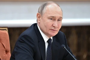 Tổng thống Nga Vladimir Putin tham gia đàm phán Nga-Belarus tại Cung Độc lập ở Minsk, Belarus, ngày 24/5/2024.