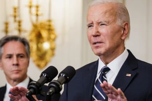 Tổng thống Mỹ Joe Biden phát biểu về các cuộc tấn công khủng bố ở Israel tại Nhà Trắng, ngày 7/10/2023