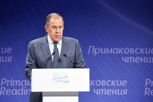 Ngoại trưởng Nga Sergey Lavrov phát biểu tại Diễn đàn khoa học và chuyên gia quốc tế Primkov Readings, ngày 27/11/2023