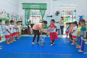 Hoạt động học tập của trẻ mầm non ở tỉnh Quảng Nam. 