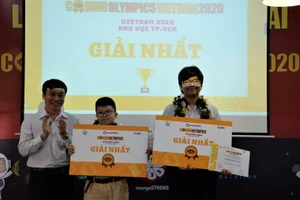 Hai học sinh giành giải Nhất cuộc thi Coding Olympics VietNam 2020 khu vực TP.HCM 