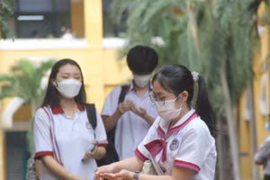 Thí sinh dự thi tốt nghiệp THPT năm 2021 đợt 1 tại TP.HCM. Ảnh minh họa 