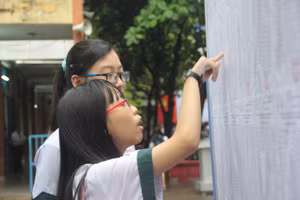 Học sinh dự thi vào lớp 10 tại TP.HCM năm học 2019. Ảnh minh họa 