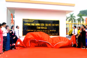 Các đại biểu cắt băng khánh thành 