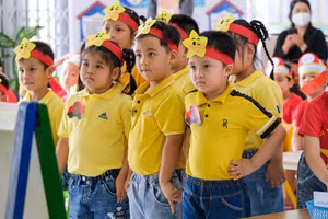 Trẻ Trường Mầm non 2 tháng 9, quận Ninh Kiều, TP Cần Thơ.