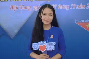 Nữ sinh hiếu học Lê Thị Thùy Trang.