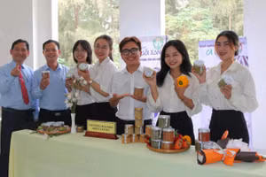 Sản phẩm “Cá cơm xanh” của sinh viên Trường ĐH Kiên Giang tham gia Cuộc thi Ý tưởng HS, SV khởi nghiệp khu vực ĐBSCL năm 2022.