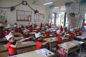 Một lớp học của Trường Tiểu học Lê Ngọc Hân (TP Lào Cai). Ảnh minh họa: TG